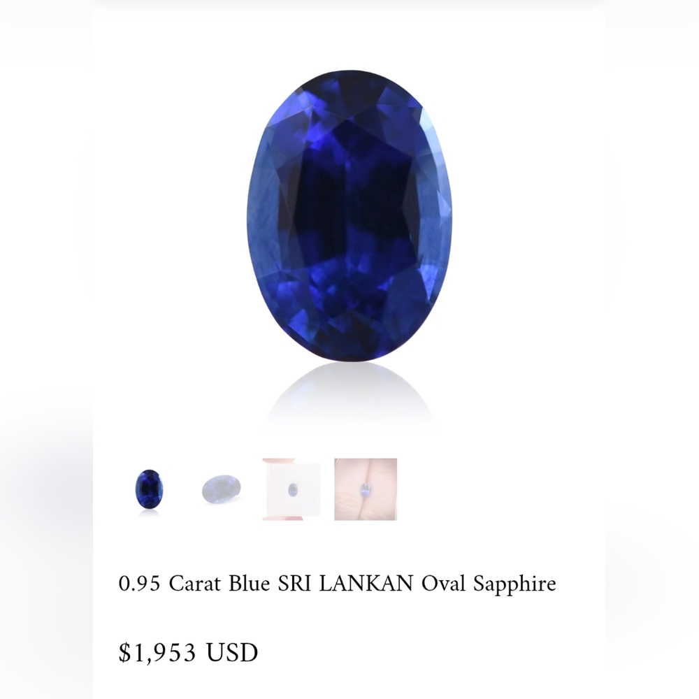 GIA Certified Royal Blue Sri Lankan (Ceylon) Sapphire - Picture 10 of 10